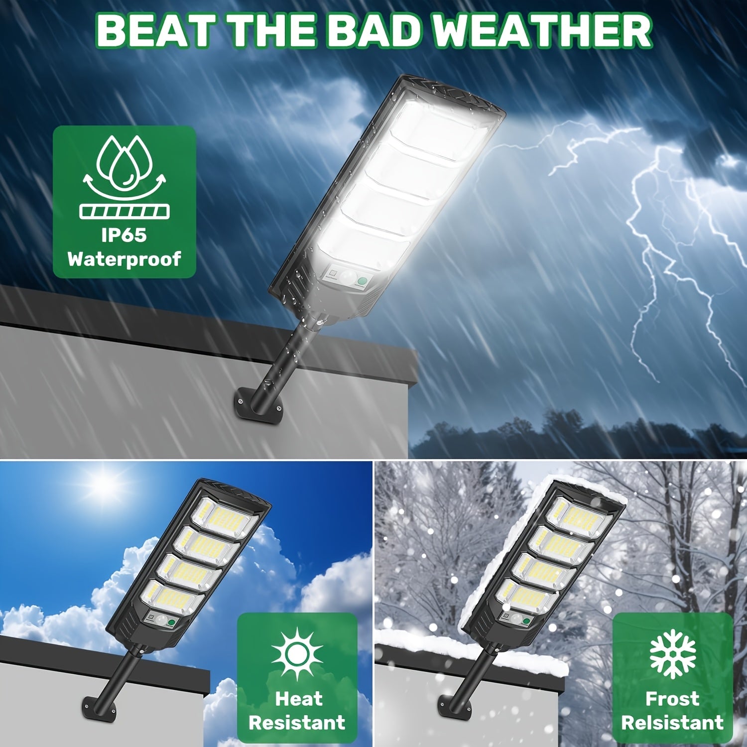 2 Pack Outdoor Solar Light, Home Backyard Dusk-to-Dawn Floodlight, with Wide Angle Motion Sensor, Remote Control, Solar Wall Light, Perfect for Commercial Courtyards, Gardens, Villas, Shop Entrances, Plazas, Sports Fields