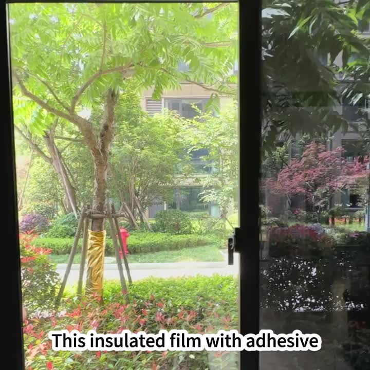 一卷单向隐私镜面窗膜，反光隐私色调，防紫外线，控制热量阻挡阳光，适用于家庭办公室客厅，黑色和银色可选.安装简单方便
