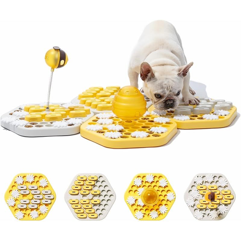 狗狗益智玩具——适用于中小大型犬的食物投放智商训练游戏，旨在通过零食解谜提升思维能力