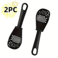 1 or 3 Pack 7-in-1 Multipurpose Kitchen Tool - Garlic Mincer, Egg Beater & Separator, Potato Masher with Strainer & Spatula | Space-Saving Utensil for Baking & Salad Prep (Dishwasher Safe)