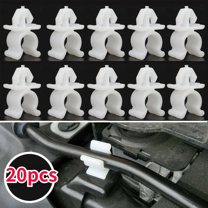 20pcs Universal Car Hood Support Rod Clips, Matte Finish Front Hood Retainers, Fit for Multiple Car Models