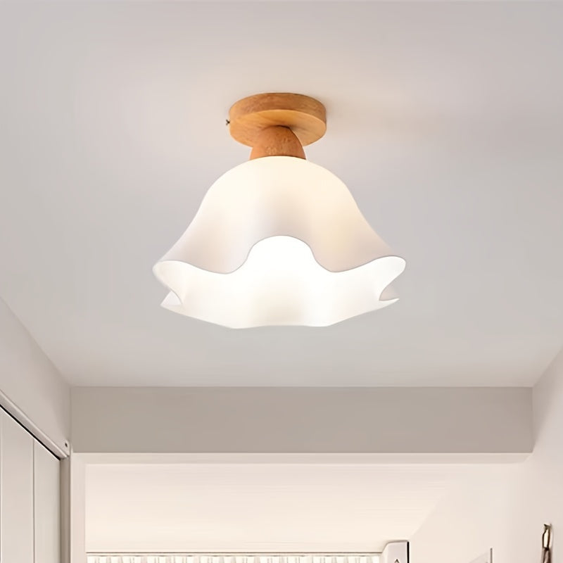 Two-Piece Pendant Light, Ceiling Light, Frosted Plastic White Shade, Plug-in Hanging Ceiling Light for Bedroom, Living Room, Hallway (Bulb Not Included!!!)