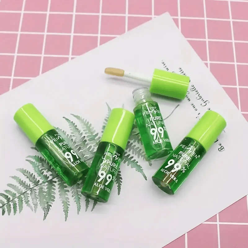 Small and Mini 天然芦荟精华滋养保湿唇彩 - 长效变色防水唇膏唇膏情人节礼物 持久的浆果光泽唇油，含芦荟滋养成分-适用于所有肤质的防水变色唇油