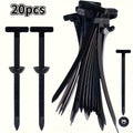 20PCS/110PCS Durable Self-Locking Nylon Cable Ties with Black Plastic Zipper Head - High Strength UV Resistant Fastener, Multi-Purpose Organizer for Auto Repair, Home, and Outdoor Use