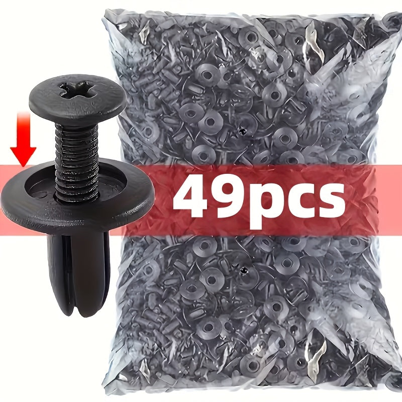 49pc Universal Best-Selling Car Fender Fixing Clips Liner Mudguard Fastener Set Trunk Bumper Retainer Clips