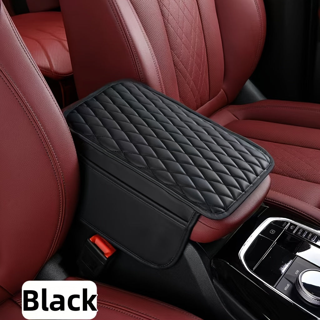 Car Armrest Box Pad, Leather Storage Mat, Multiple Colors, High Quality