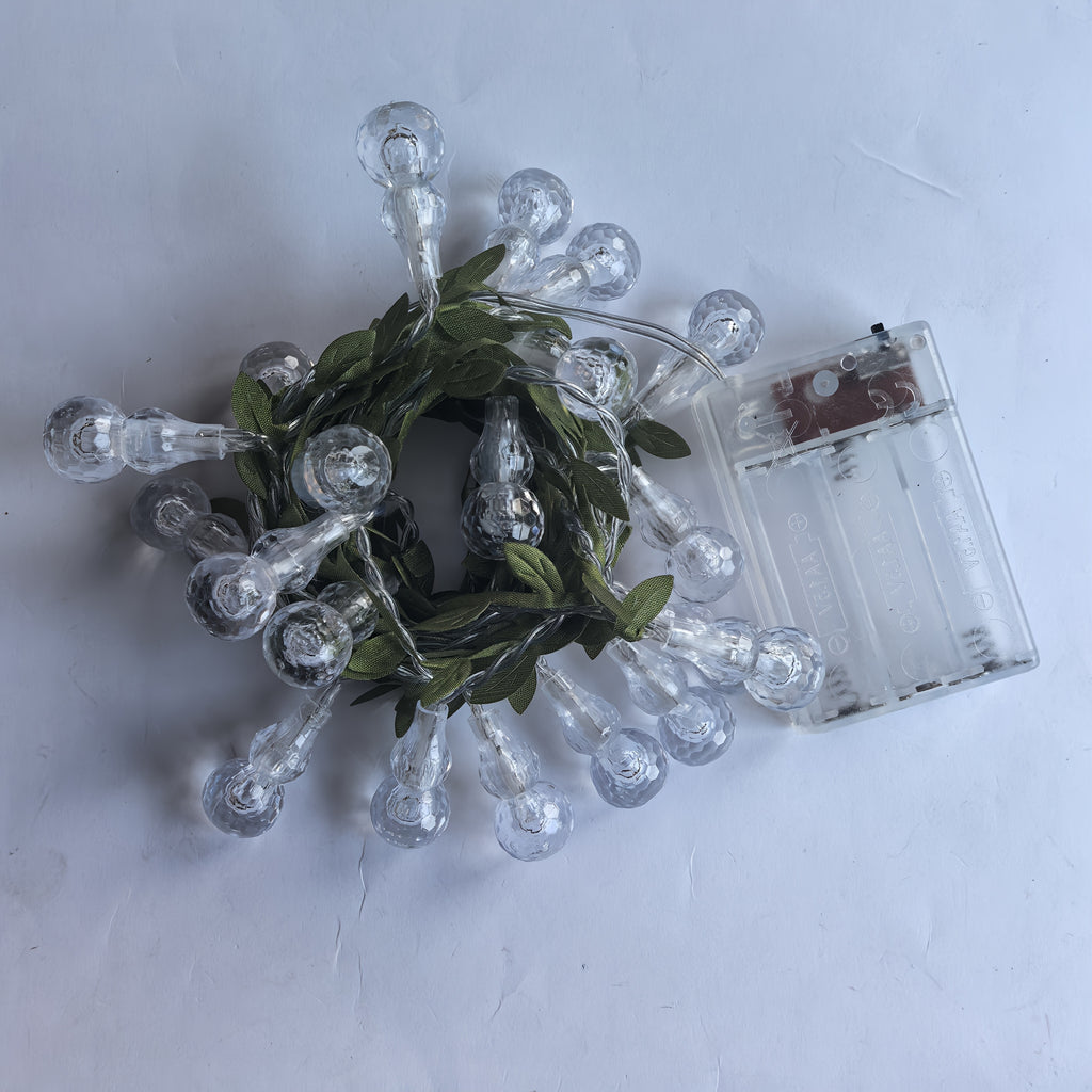 1入 暖光/多色花環燈串，綠葉藤編瓜狀燈飾，葫蘆燈，適用於新年、春季、聖誕節、萬聖節、居家、牆面、客廳、臥室裝飾 - 電池供電（不含電池）
