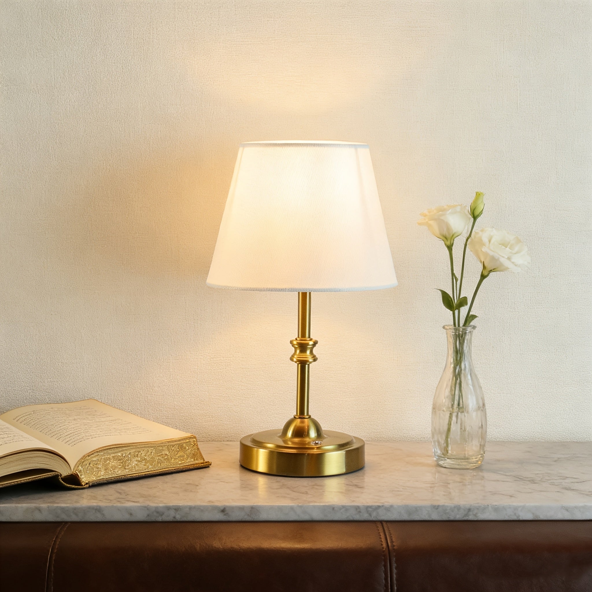 Detachable bulb high-low wireless table lamp, rechargeable and portable, stepless dimming, suitable for various scene ambiance adjustment, romantic and warm gift lamp