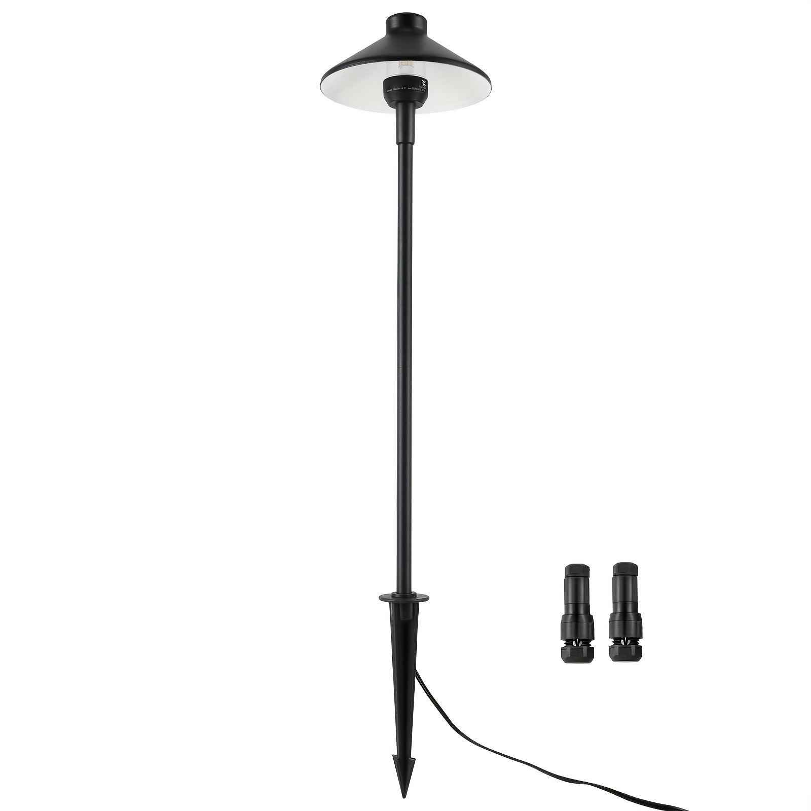 VEVOR 8/12 Pack Low Voltage Landscape Path Lights, 3W 210LM 12V-24VAC/DC Outdoor LED Pathway Lighting, 3000K Warm White Walkway Lights with Quick Connector, IP66 Waterproof for Courtyard Garden Sidewalk