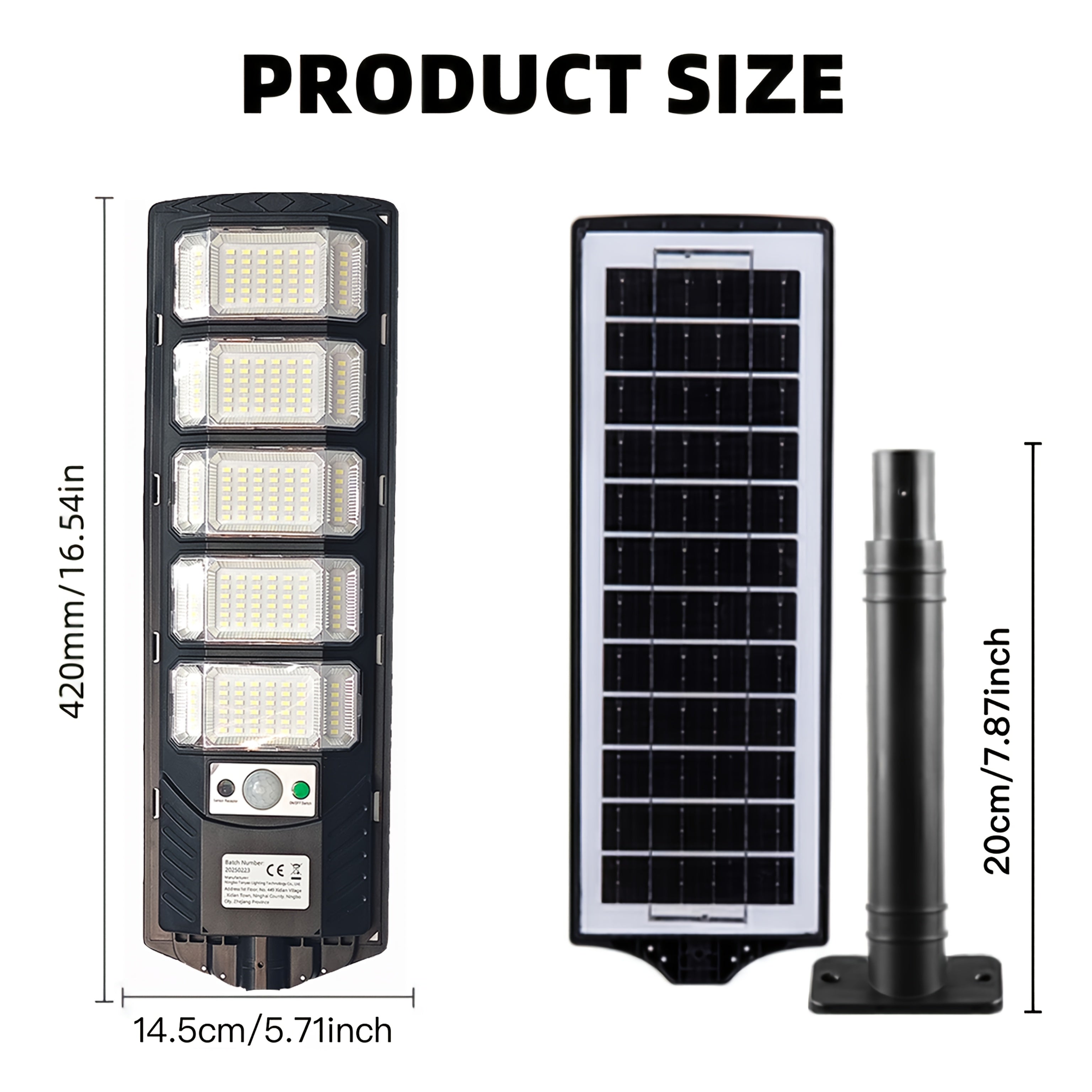 Golden Diamond Solar Street Light 96LED/240LED