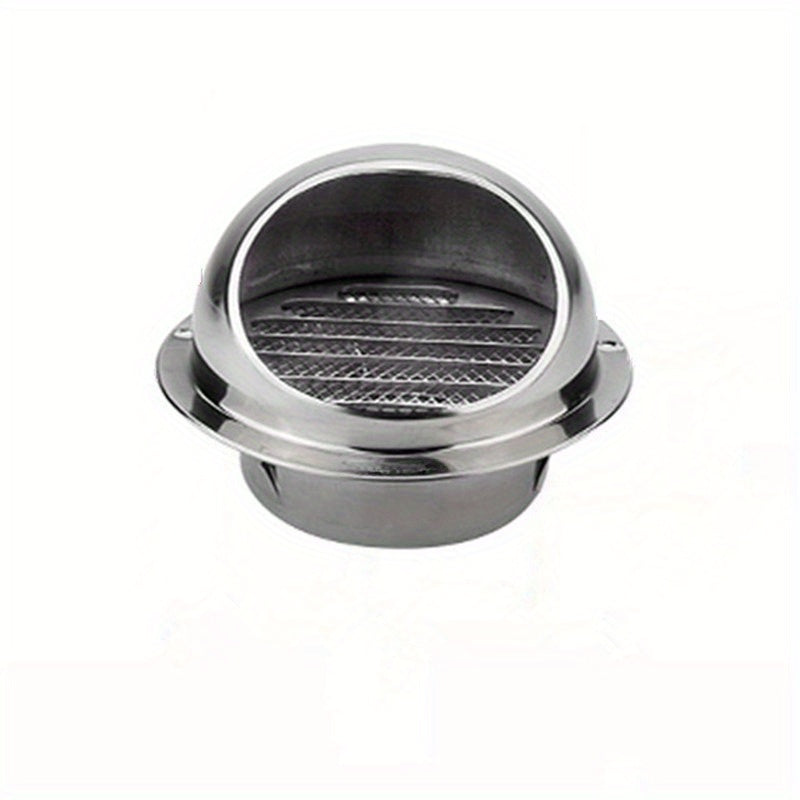 1 Piece 201 Stainless Steel Chimney Cowl, Exterior Wall Windproof Cover for Air Outlet, Kitchen Range Hood Rain Cover, Exhaust Vent Mesh Cover