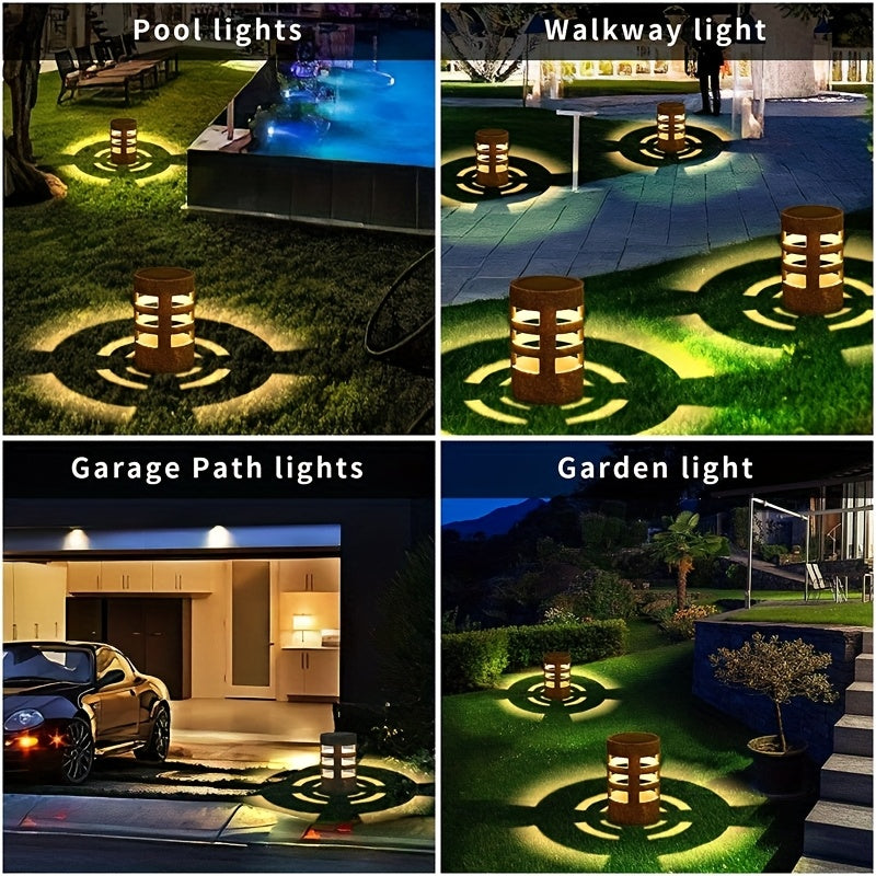 Solar Outdoor Garden LED Path Light, Suitable for Courtyard, Patio, Landscape, Flower Pot, Path Decoration (2/4/6/8-Piece Set)