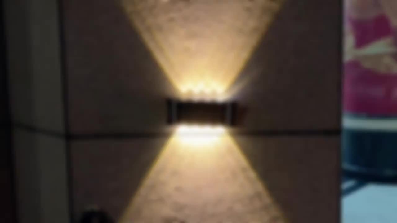 New Solar Wall Light, Outdoor Wall Washer Light, Courtyard Villa Exterior Wall, Balcony, Fence, Up and Down Wall Light, Hallway Decoration, LED 10-Light Wall Light