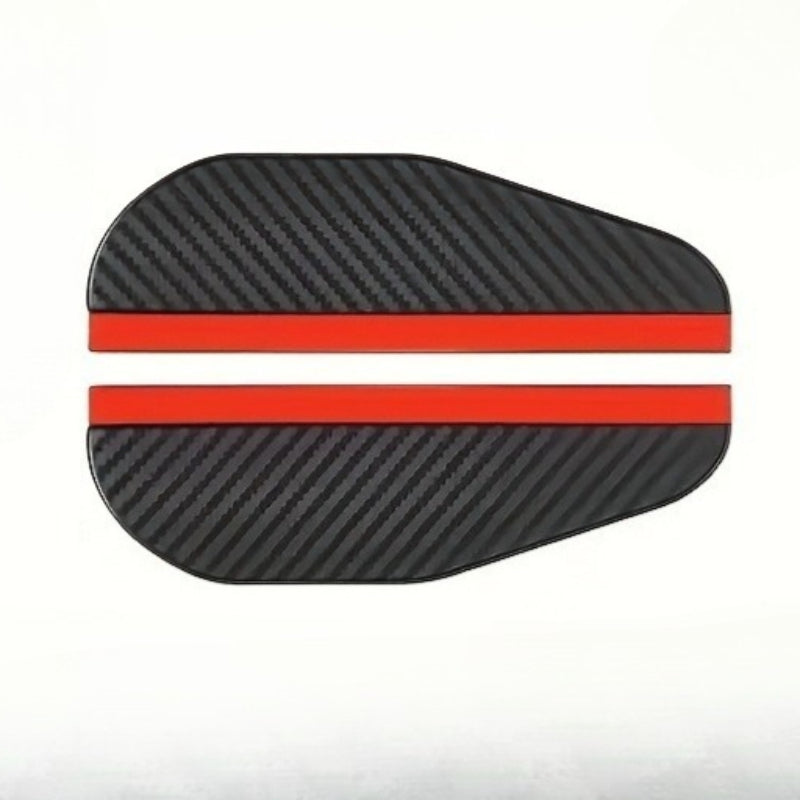 2pcs Car Side Mirror Rain Visor – Thickened Carbon Fiber Texture Rain Cover, Waterproof & Anti-Fog for Enhanced Clear Vision, Reinforced Edges for Durable Mirror Protection. Ideal for Rainy & Night Driving. Universal Fit Auto Modification Accessory