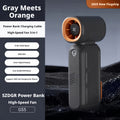 Portable Rechargeable Handheld Fan, 8000mAh Power Bank for Phone Charging, Built-in Phone Holder, USB Charging Neck Hanging Fan, Ideal for Office, Outdoor Camping and Picnic, Perfect Gift for Family, Friends, Valentine's Day and Christmas