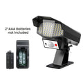 LED Motion Sensor Solar Wall Light, Wireless Dummy Camera Floodlight, Remote Control Solar Panel Spotlight, Simulated Security Monitoring Lamp for Porch Garden Patio Driveway