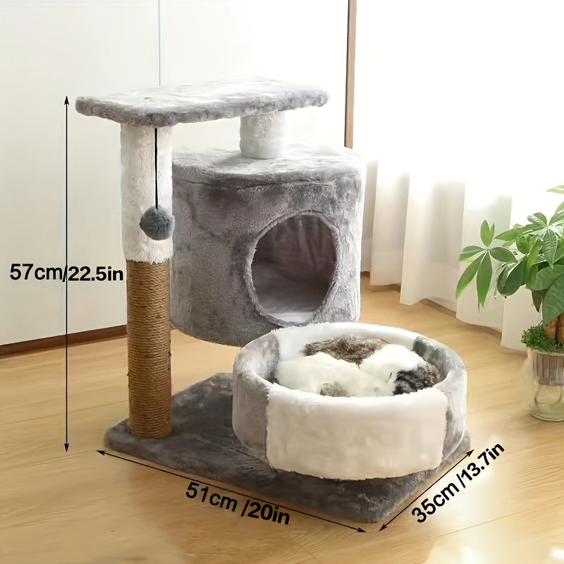 双层猫爬架，剑麻猫爬柱