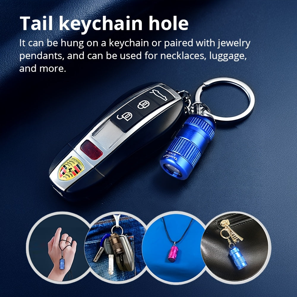 Outdoor Mini Ultra-Slim Keychain Flashlight, Multi-Color Portable Long Endurance Emergency Torch, Compact Lighting Device, Exquisite Small Perfect Gift