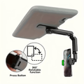 Car Phone Mount with 1080° Rotating Sun Visor Clip, ABS Material, Suitable for Various Environments: Bedroom, Kitchen & Car