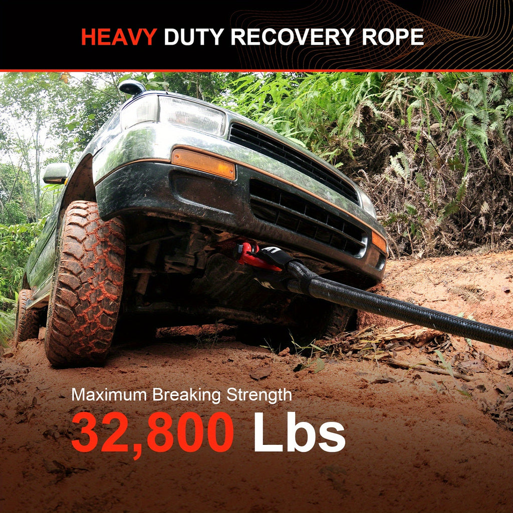 Kinetic Recovery Rope, Recovery Rope, Extreme Durable 30% Elastic Pull Rope