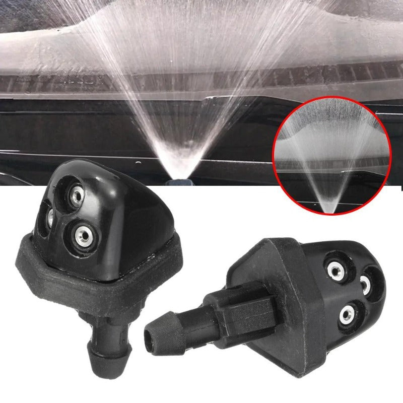 2-Pack Windshield Washer Nozzle for Suzuki Swift SX4 & Vitara - Heavy Duty Durable Car Wiper Washer Nozzle, Vehicle Maintenance Accessory, Directly Fits Washing System (Includes 4 Nozzles/Heads)