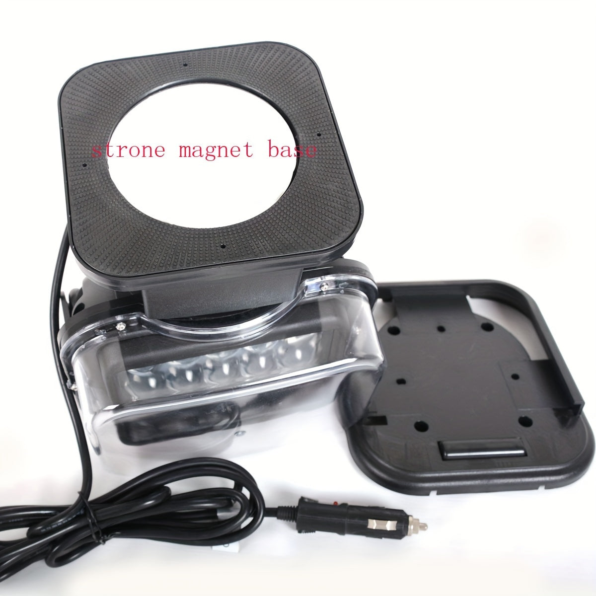 High-profile vehicle-mounted LED remote control searchlight Dragon Edition 60W high-power high-brightness work light long-distance illumination light