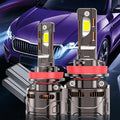 2 Super Bright LED Car Headlight Bulbs, 59400 Lumens, 330W High Power, 12V/24V, Compatible with H1 H4/9003/HB2 H7/H18 H16/H11/H9/H8 9005 9006/HB4 9012/HIR2-O127 Sockets. High/Low Beam Integrated