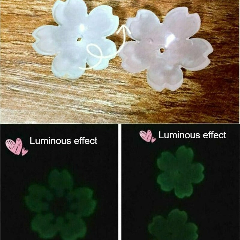 5-10片发光热缩膜片 - /黑光激活夜光塑料，半透明夜光材料，适用于DIY手工、钥匙扣与珠宝制作、夜光派对装饰、节日礼物（绿色夜光，安全易用）- 创意手工艺术活动材料，完美适合节日派对礼物，光感发光效果，理想用于DIY项目与珠宝铸造材料