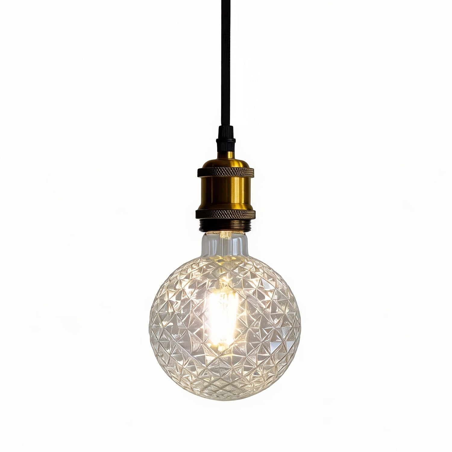 1-pack, Edison bulb LED bulb vintage 4W 120V 4000Kelvin, crystal LED bulb, lighting lamp, E26 base LED filament bulb, crystal glass style, suitable for home, bedroom, office