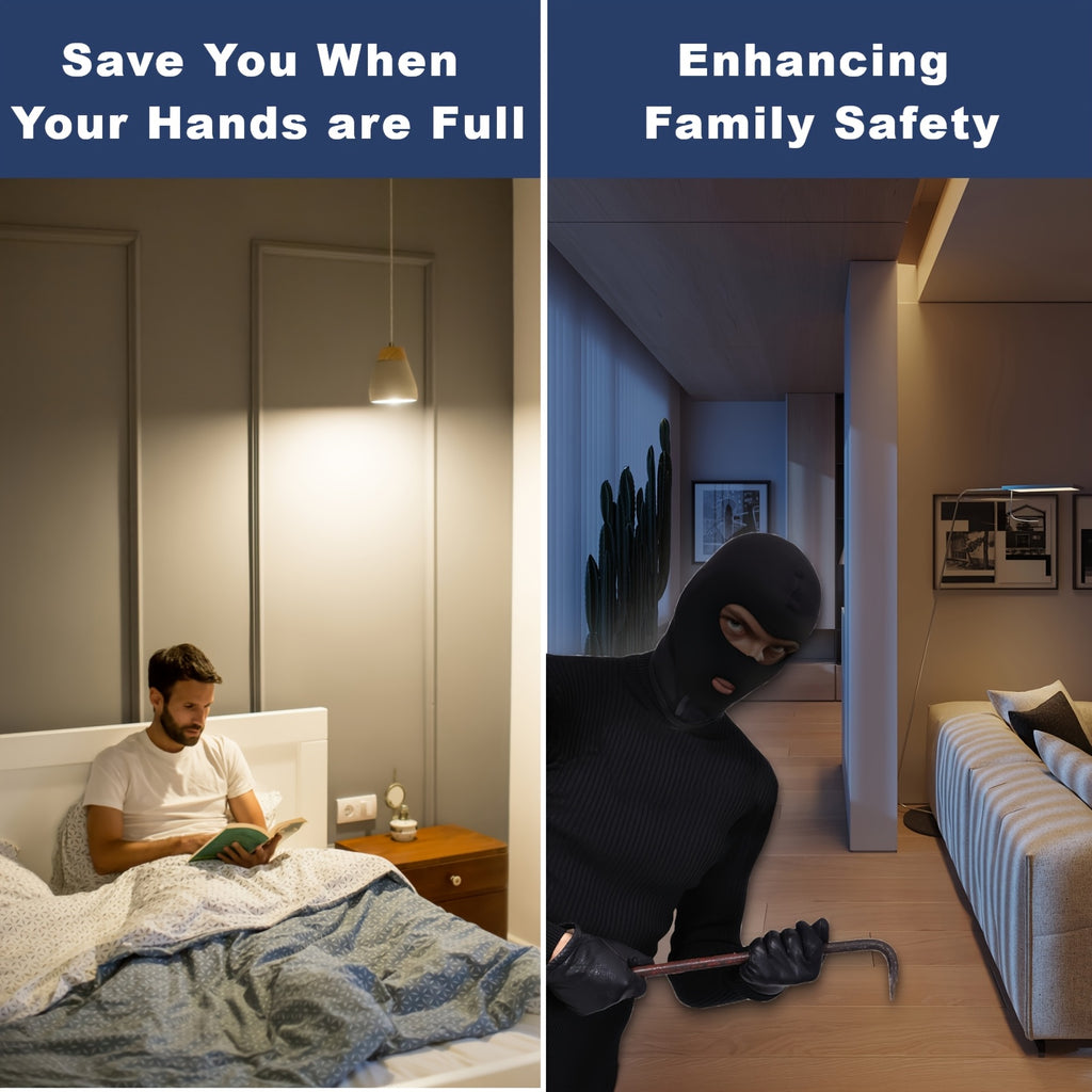 2-pack E26 screw base A19 sensor LED bulb 9W 3000K warm white light - automatic on/off plug-and-play, no additional wiring required | suitable for basements, wardrobes, storage rooms