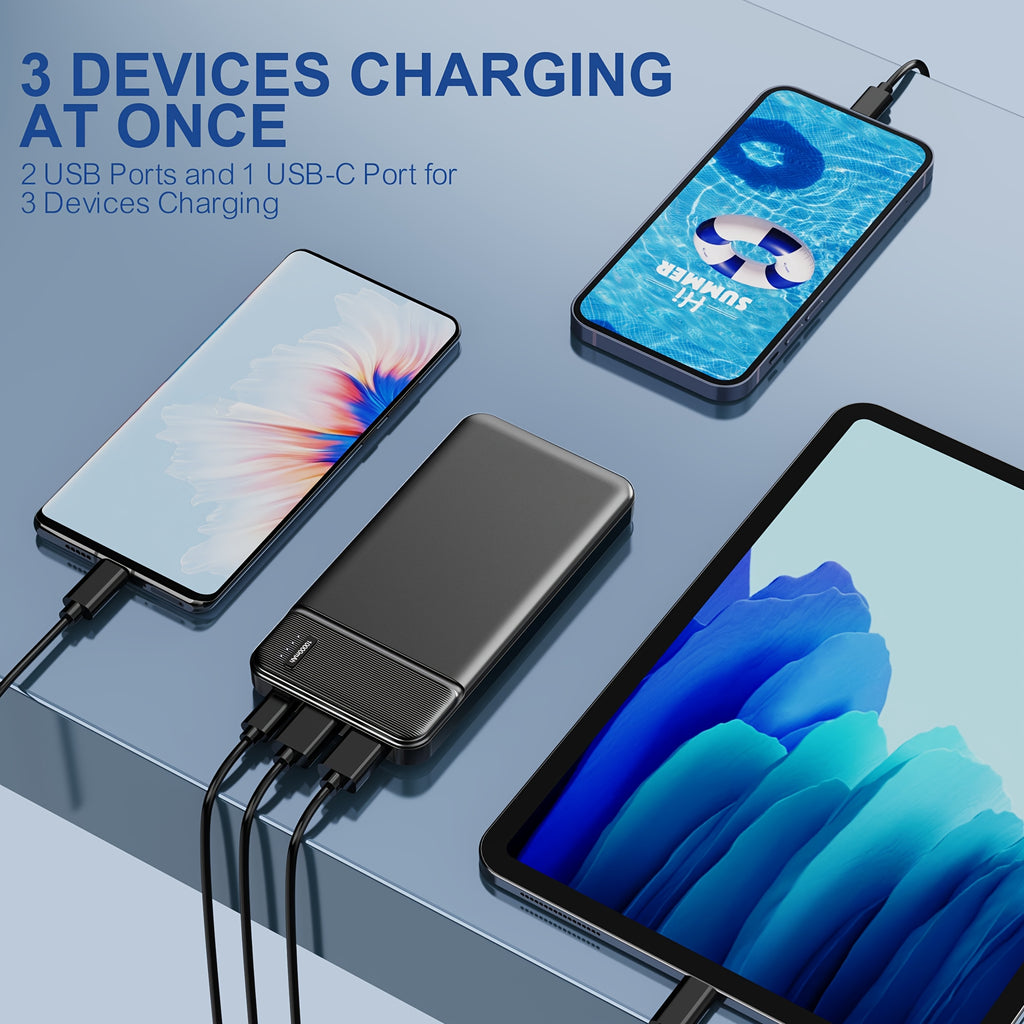 Power Bank 10000mAh PD 22.5W Quick Charging Portable Chatrger, Ultra-thin And Compact Battery Pack, Compatible With Phones, Tablets, Heating Clothes & Other USB Devices, Gifts Choice For Men Women