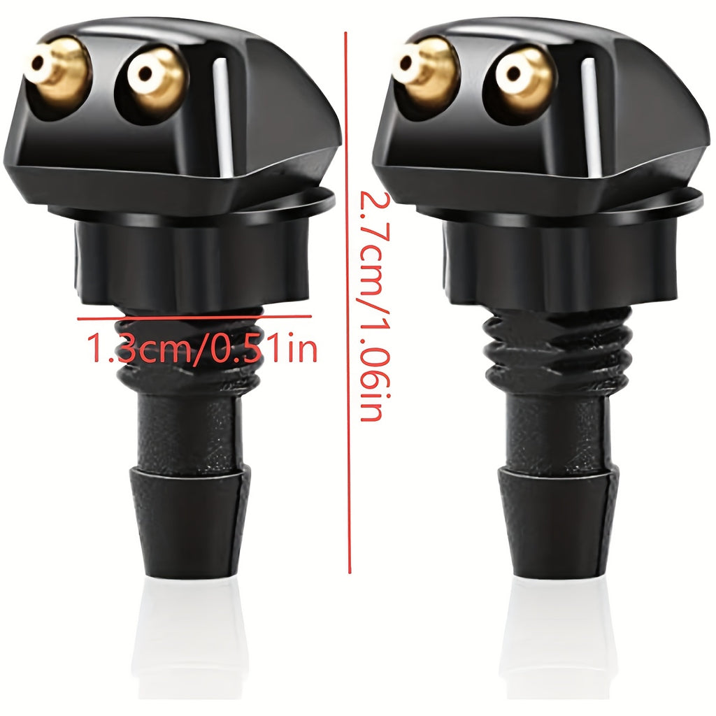 Vehicle Windshield Washer Nozzle with 2 Straight Jet Nozzles