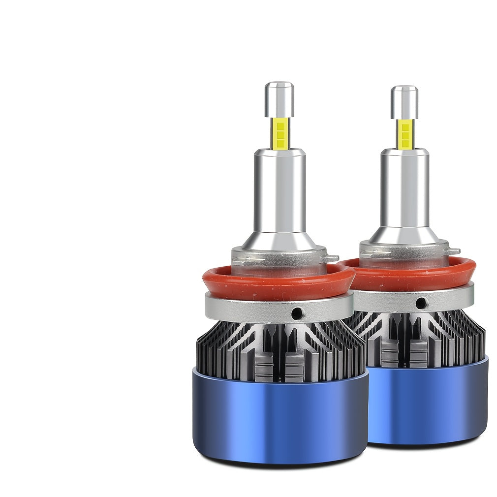 H7 LED Headlight Bulb Canbus Four-Side Chip Turbo Fan Mini Car Light 6500K H11 H1 HB3 9005 HB4 9006 9012 for Car