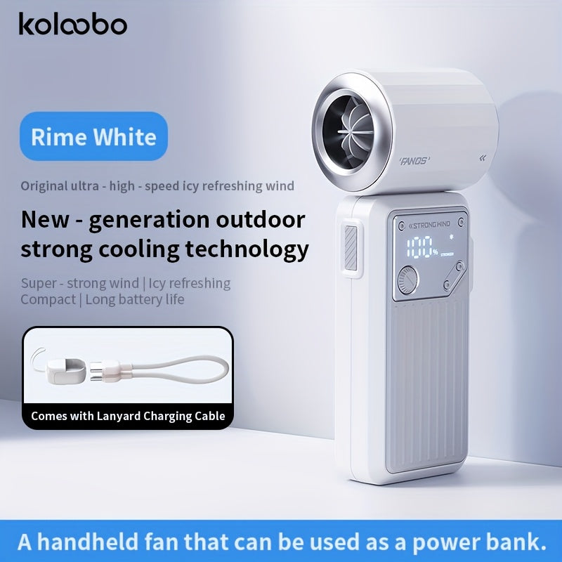 This Is a Compact 2-In-1 Handheld Fan And Power Bank with a Capacity of 4000Mah, Capable of Phones Once. It Features a Quiet Yet Powerful Airflow, Is USB Rechargeable, And Includes an LED Display. It'S an Essential Item for Summer