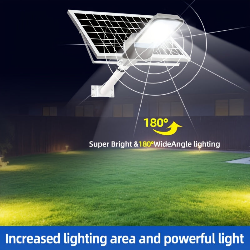 Super Bright Solar Street Light, 10000mAh Solar Light, 375 LEDs with Remote Control, Perfect for Parking Lots, Commercial Parking Lots, School Basketball Courts, Roadside Roads, Courtyards, Gardens, Villas, Outdoor Solar Street Light