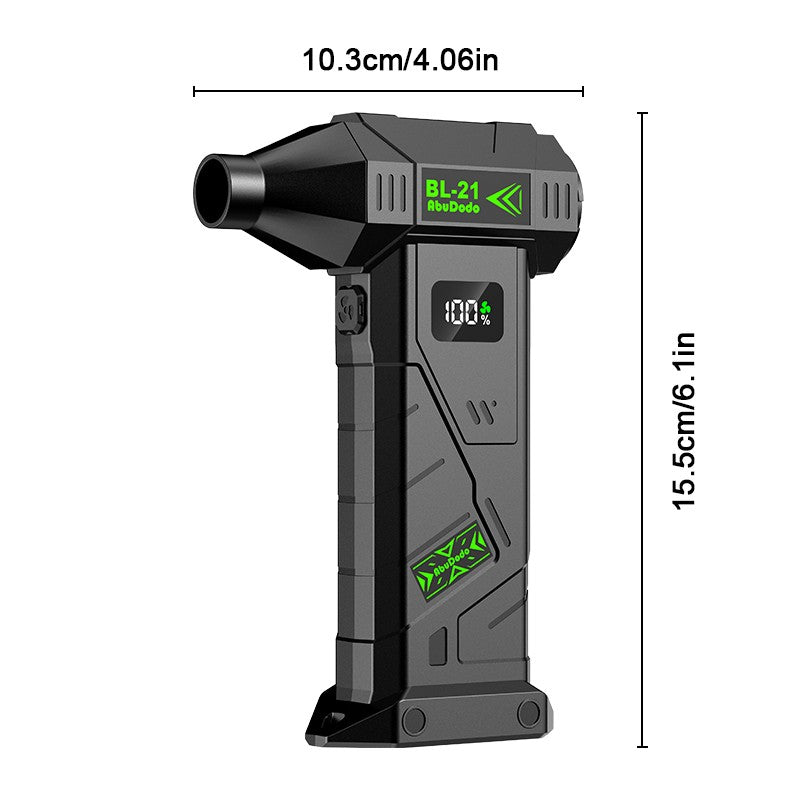 New Upgraded Portable Turbo Jet Fan, Quiet Noise Reduction, Cordless Air Blower, Air Dryer, High Power Turbo Dust Removal Fan, Equipped with Brushless Motor, Built-in Large Capacity Long Lasting Battery