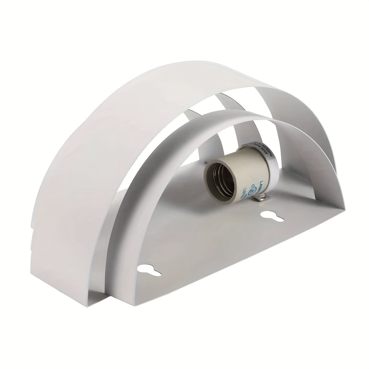 Modern Wall Light, White Crescent Moon Shaped Metal Wall Light, Suitable for Stairs, Hallways, Home Theater, Bedroom, Hotel, Restaurant, E26 Socket - Bulb Not Included