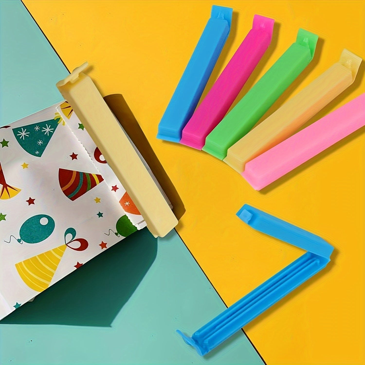 12/24 Plastic Food Bag Clips – Reusable Sealing Clips, Moisture-Proof & Dust-Proof Freshness Keeper, Kitchen Storage Box & Organization Accessories