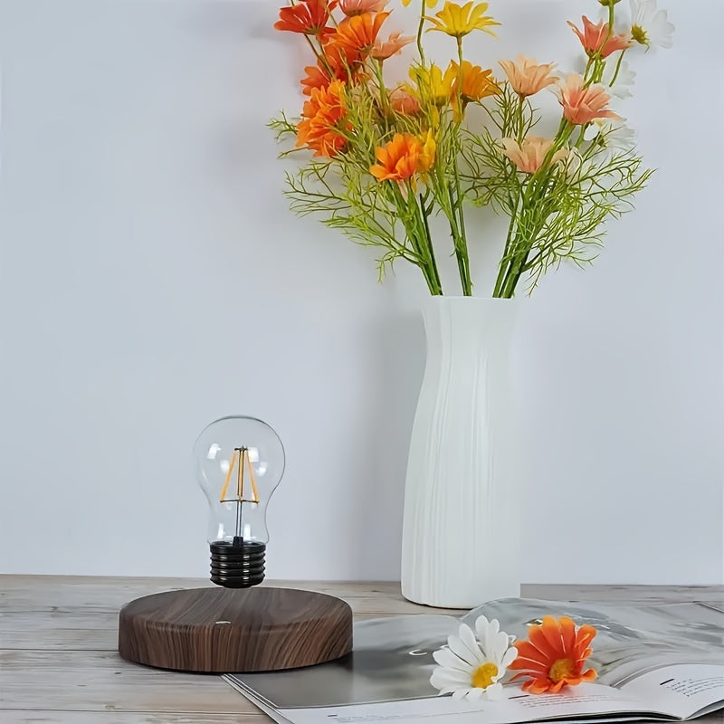 Modern magnetic levitation bulb - energy-saving, adjustable brightness, suitable for bedroom, office, bar and reading room decoration