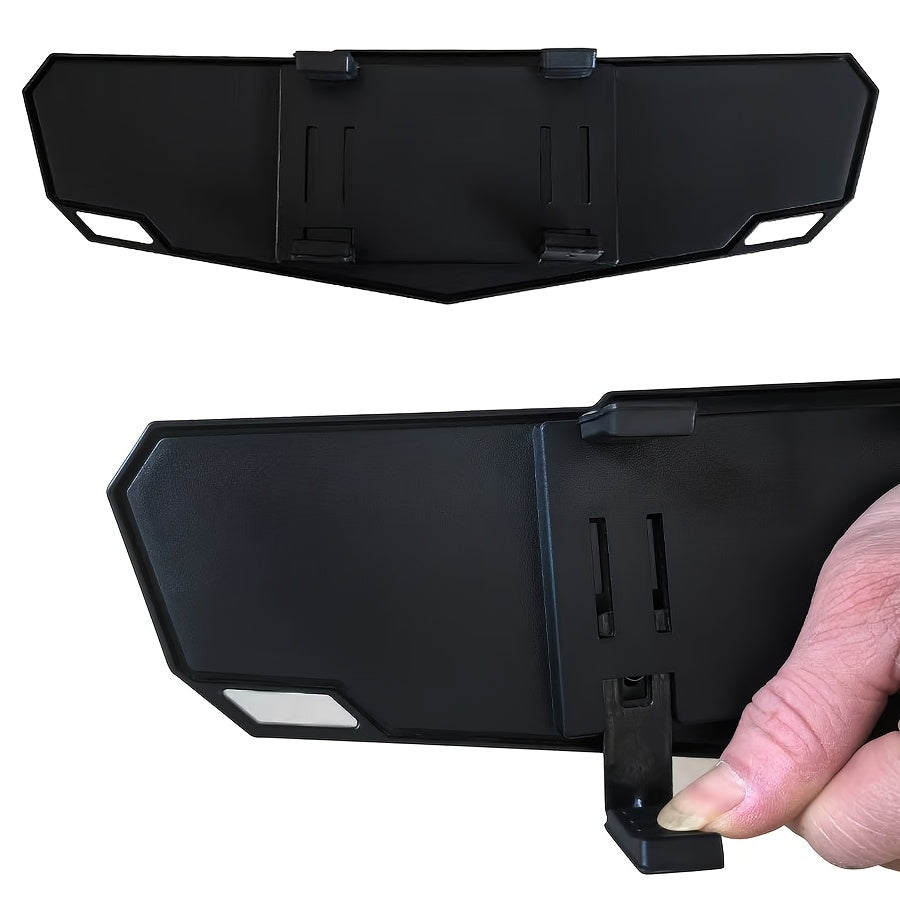 1 Universal HD Clip-On Wide Angle Rearview Mirror - Wide Field of View Design, Reduces Blind Spots - Fits All Vehicle Models, Enhances Driving Safety, Blind Spot Assist Mirror