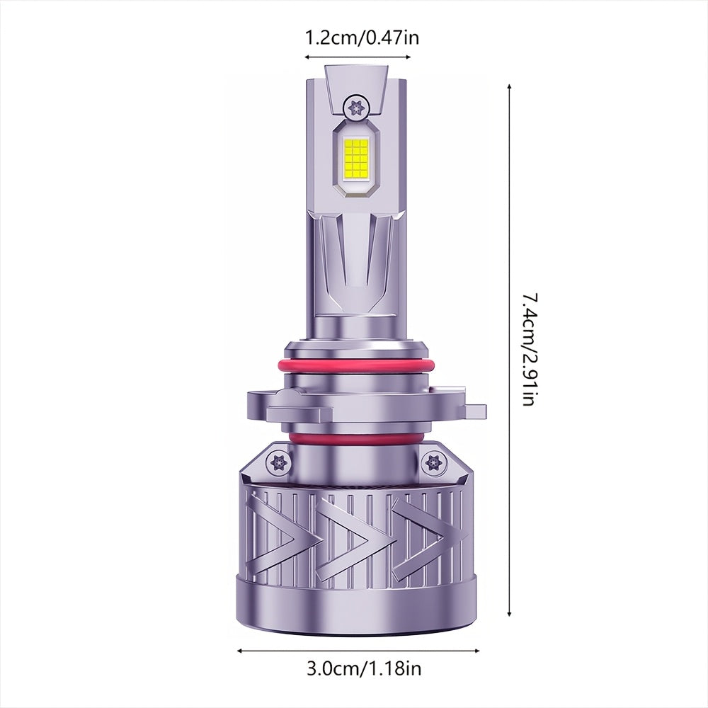 2PCS LED Headlight Kit, Compatible with H11/H7/H4/H1, 9005/9006/9012 - 56000LM, 6500K Cool White Fog Light, 300% Brightness Increase, 300W Power, Suitable for Various Environments and Car Models