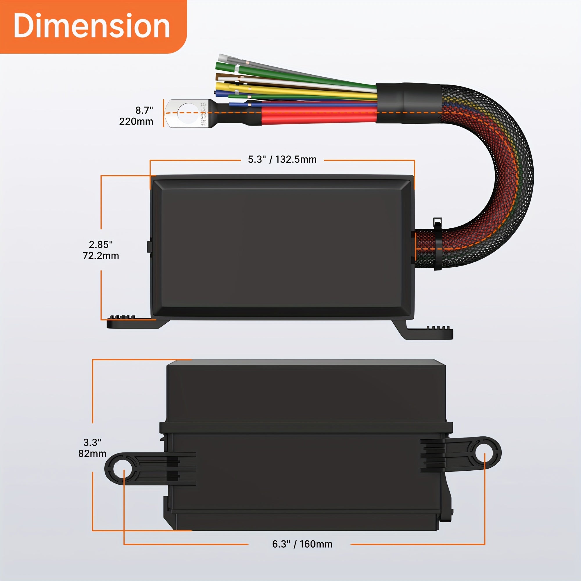 12V Automotive Relay Fuse Box 6 Slot Car Fuse Relay Box Universal Fuse Block and Relay Kit, Pre-wired, Suitable for Car Truck Boat