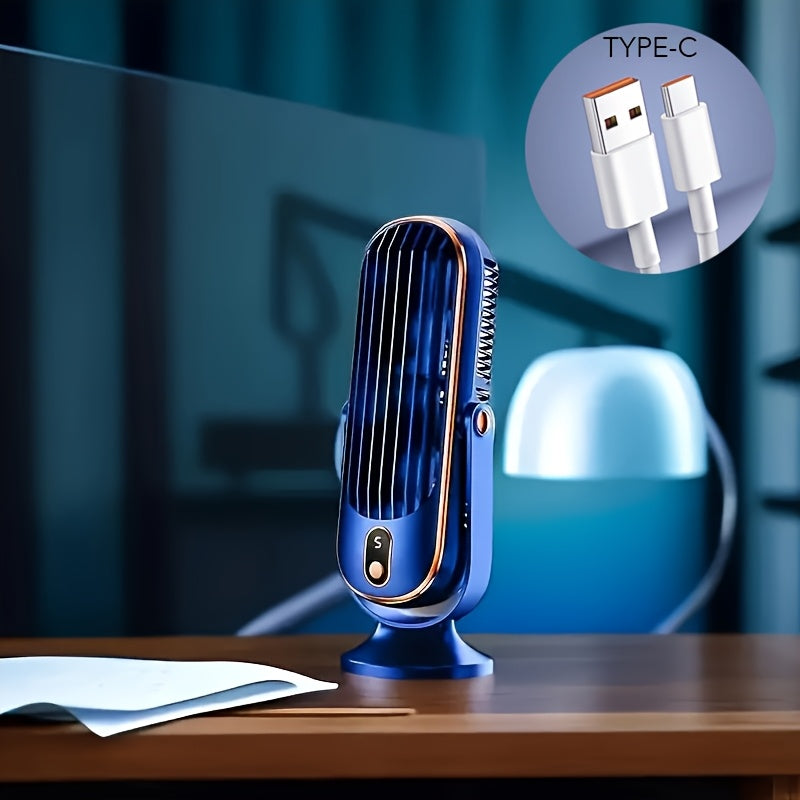 Portable Air Conditioner & Cooling Fan - Dual Motor, 5 Speeds, 720° Surround Cooling Fan | Ultra-Quiet USB Desktop Fan, Ideal for Home, Office, Bedroom, Travel, Camping, RV & Outdoor | Perfect Valentine’s Day & Christmas Gift for Family