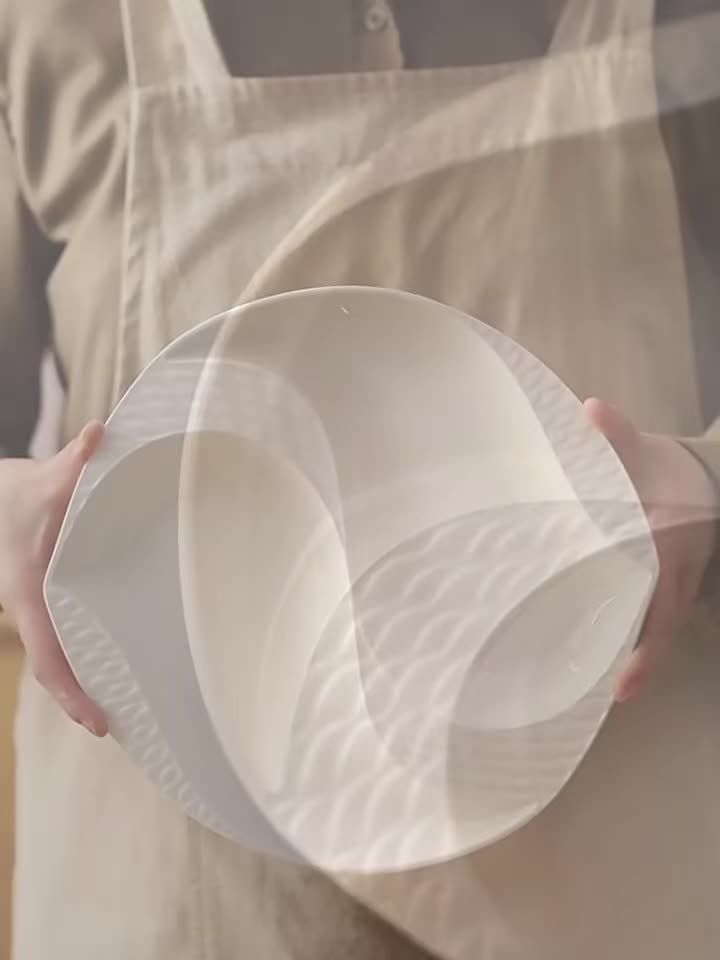 10.5 Inch / 12 Inch, Large Creative Divided Ceramic Plate, Perfect for Restaurant & Home Use, Exquisite Kitchenware & Tableware, Western Dinner Plate, Artistic Concept Dish Tableware
