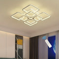 Enncll modern LED ceiling light, dimmable flush mount ceiling light fixture, with remote control, 23.6" 8-square acrylic ceiling light, suitable for kitchen, living room, dining room, bedroom, 3000K-6500K