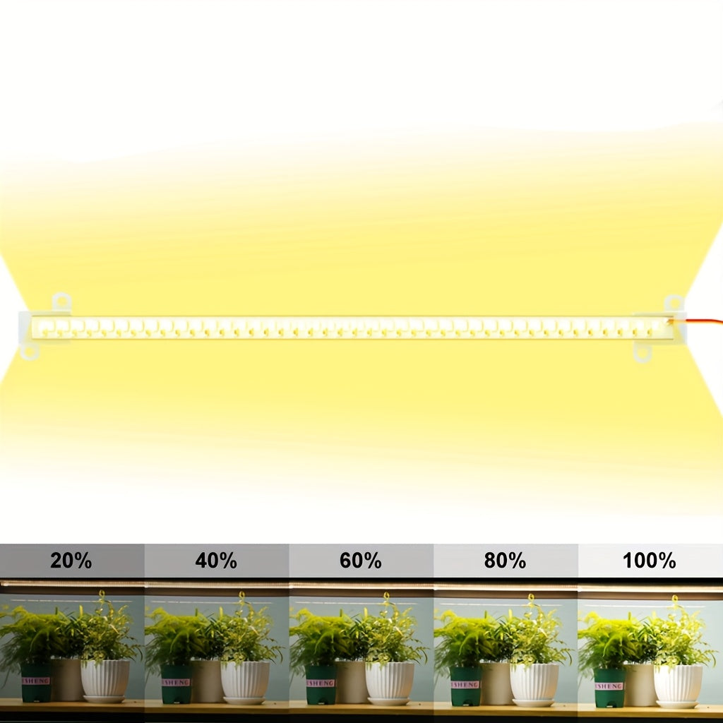 LED Full Spectrum Plant Light Strip, 5V USB Powered Indoor Grow Light, Sunlike Hydroponic Supplement Lamp, 4/8/12H Timer, 5 Dimmable Levels, Red Blue UV/IR Light, Ideal for Greenhouse Tent, Vegetable, Flower, Succulent, Seedling, Fruit, Cactus
