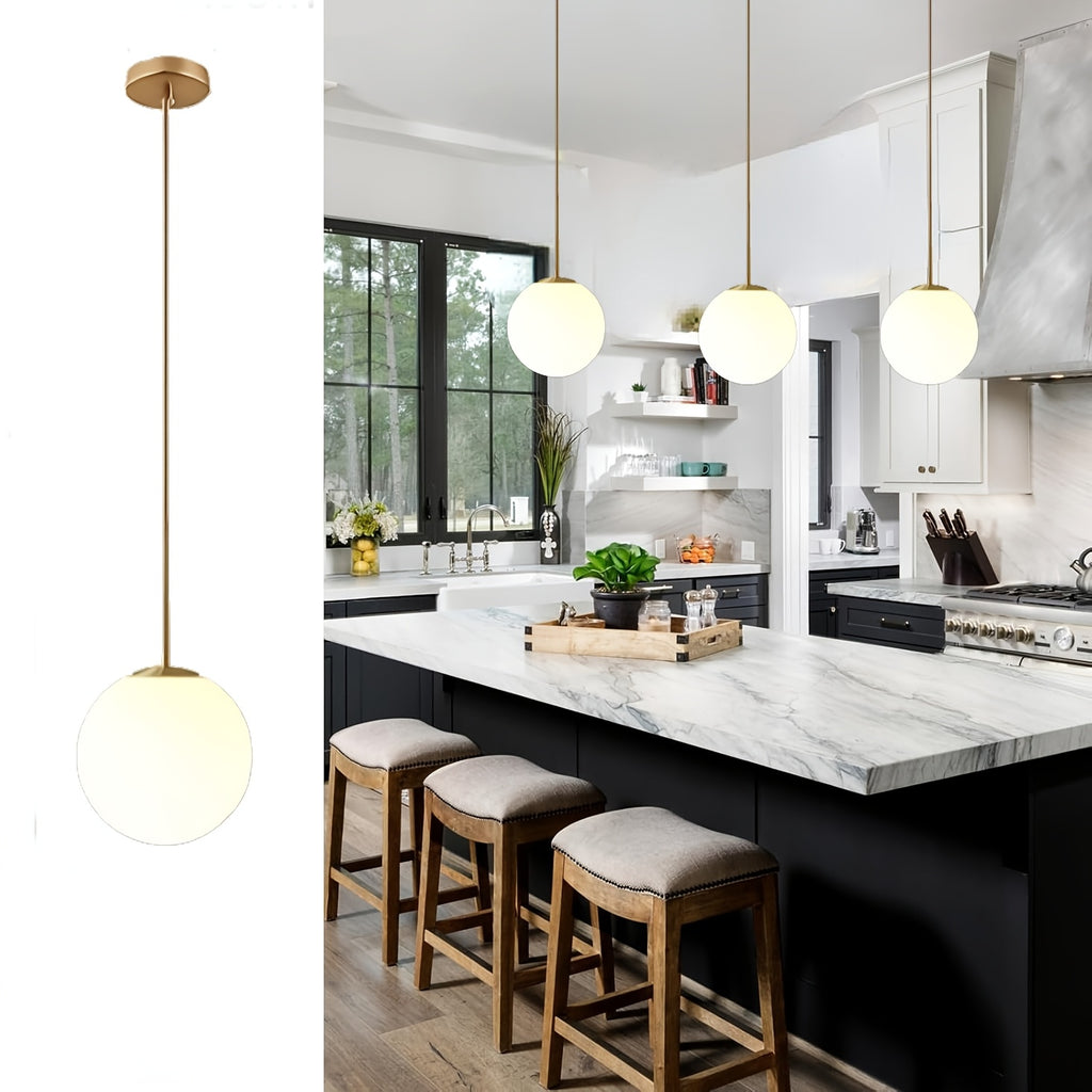 Nordic minimalist pendant light sturdy and durable, suitable for brass bedside dining room decorative light vintage globe ceiling pendant light fixture E27 industrial pendant light, suitable for hallway, gallery, bedroom, living room ceiling