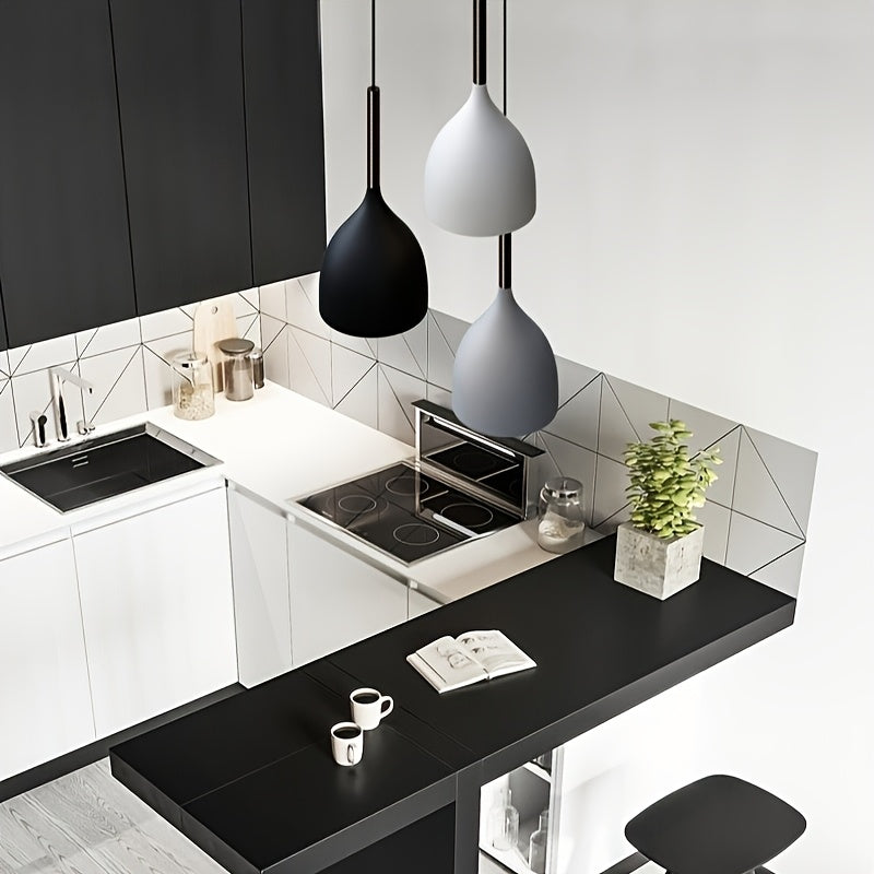 Modern Scandinavian Minimalist Pendant Light, Creative Ceiling Light, 3 Pendant Lights for Dining Room, Modern Hanging Pendant Light for Living Room, Entryway, Kitchen Island, Hallway, Bedroom (Bulb Not Included)
