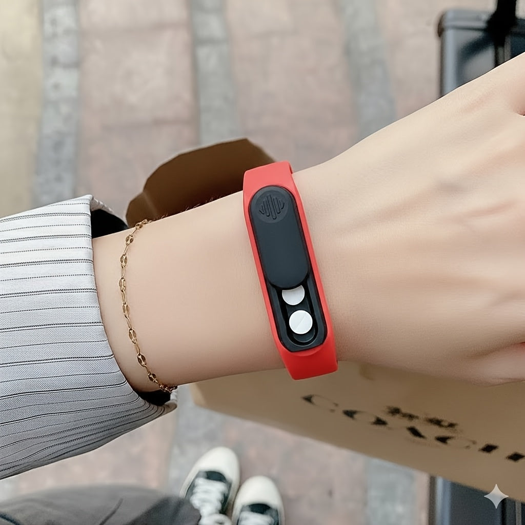 The new wristband-style portable first aid box can rotate 360 degrees, is lightweight, mini and portable, and is moisture-proof and sealed. It is used for carrying medicines on hand and is very suitable for the elderly and forgetful people, Onthego 药物,腕带设