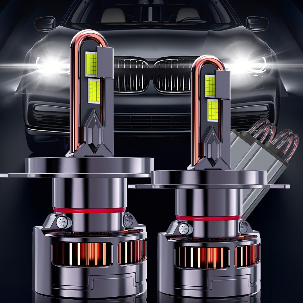 2-Pack H11 Car LED Headlights | 60000Lm, H4/9003/Hb2 H7 H11/H9/H8 H1.9570 Csp Chip, 7500K, 320W, Canbus, 9005/Hb3 9006/H, No Battery Included